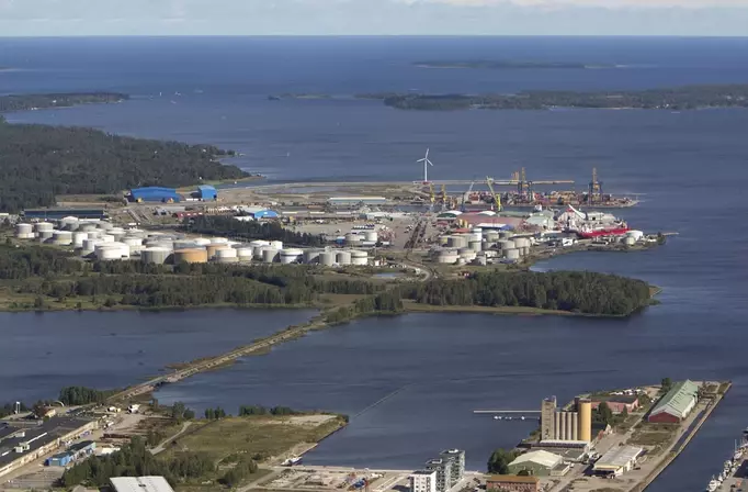 Foto: Per-Erik Jäderberg motiv: Flygbild Gävle Hamn